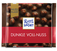 Ritter Sport Nussklasse Dunkle Voll-Nuss 100 g Tafel